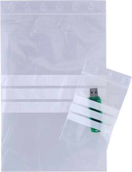 Produktbild Master'In Reissverschlusstasche mit Schreibfeld 150x220mm 1000Stk/Packung - (1000Stk)
