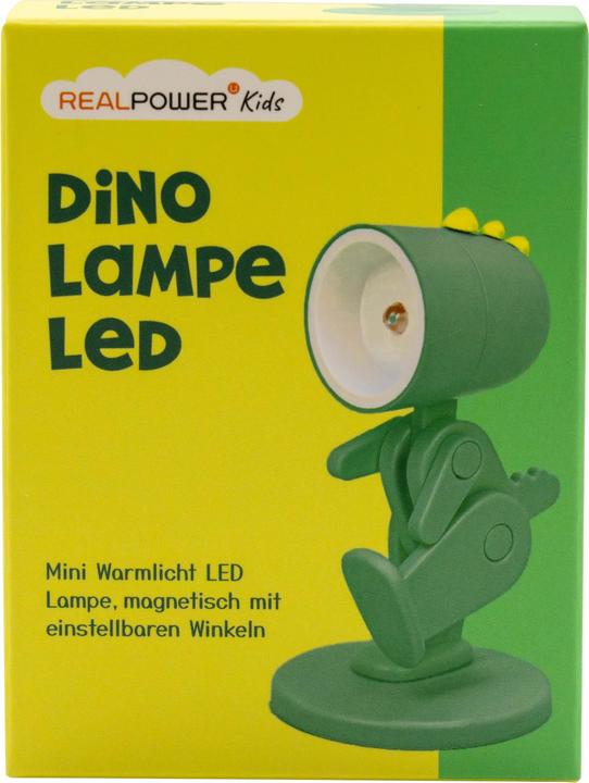 Produktbild RealPower LED-Tier Taschenlampe Green Dino mit Sockel (5.20 cm)