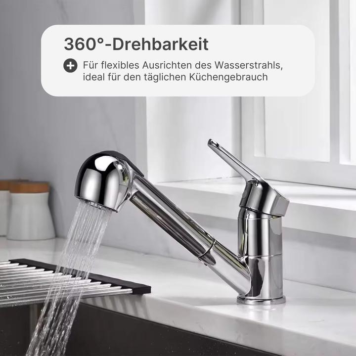 Immagine prodotto Hermex Rubinetto della cucina Rubinetto dell'acqua con doccetta estraibile Rubinetto del miscelatore