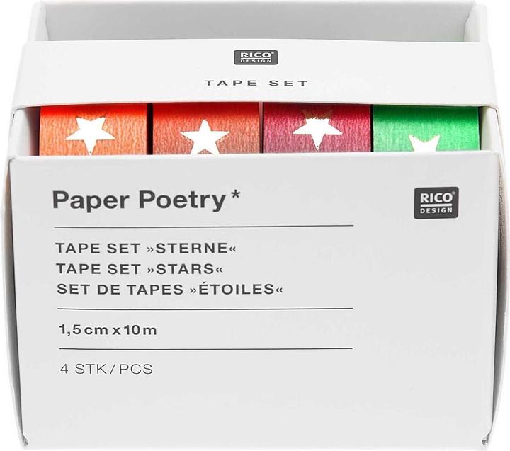Image du produit Rico Design Tape Set Néon, étoiles FSC MIX.300484