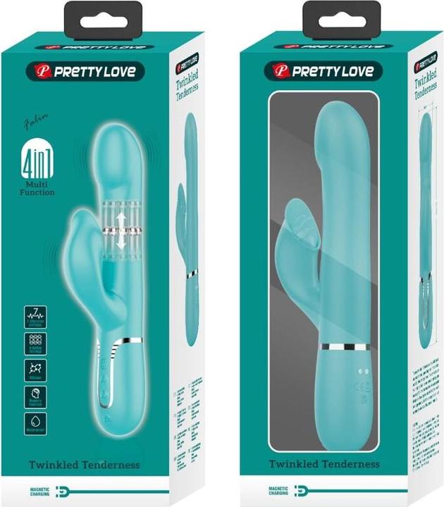 Produktbild Pretty Love Rabbit Vibrator Pearls Aqua Green