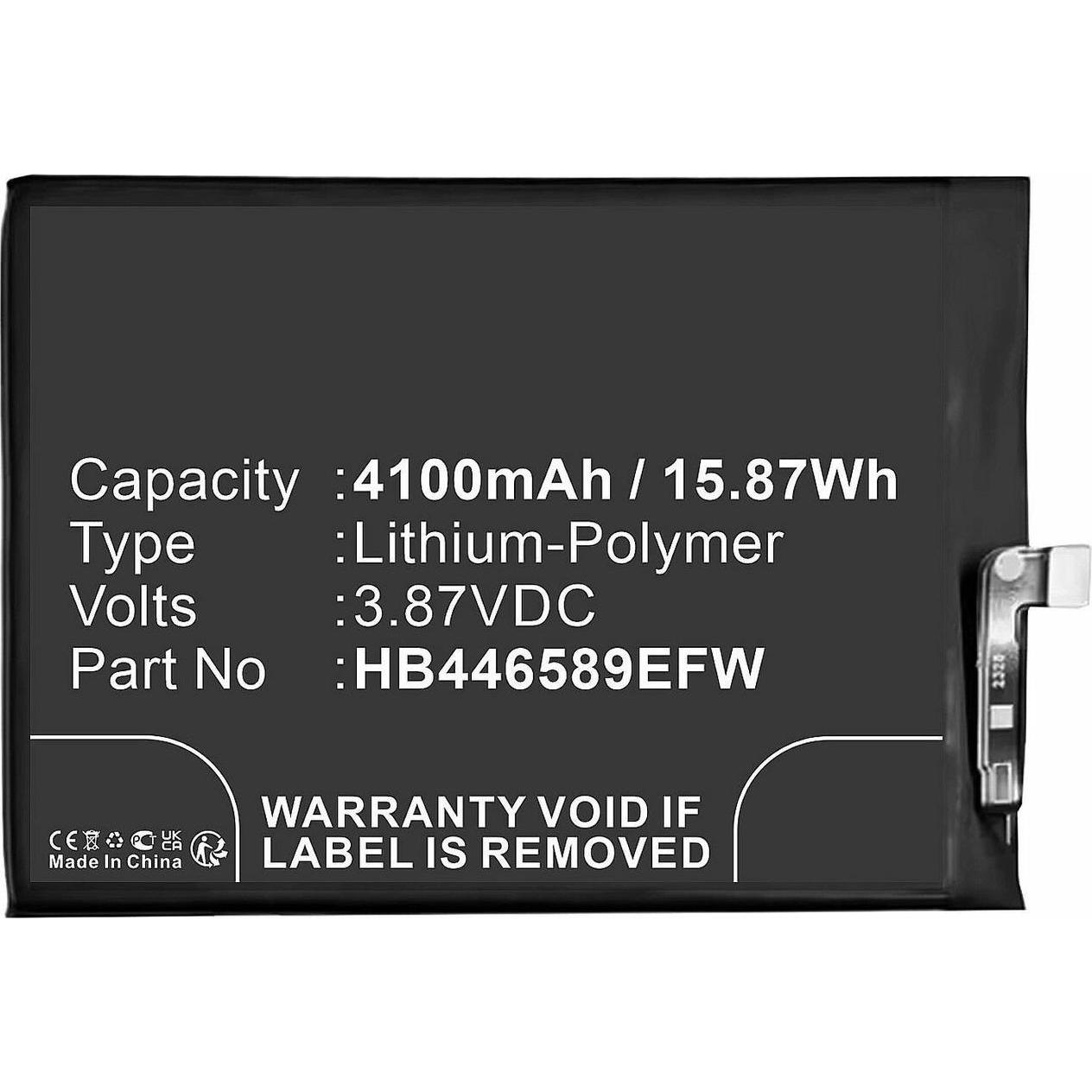 CoreParts Battery 3.87V 4100mAh 15.87Wh, Smartphone Akku