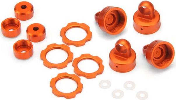 Actual product image HPI Blitz shock absorber parts orange anodised