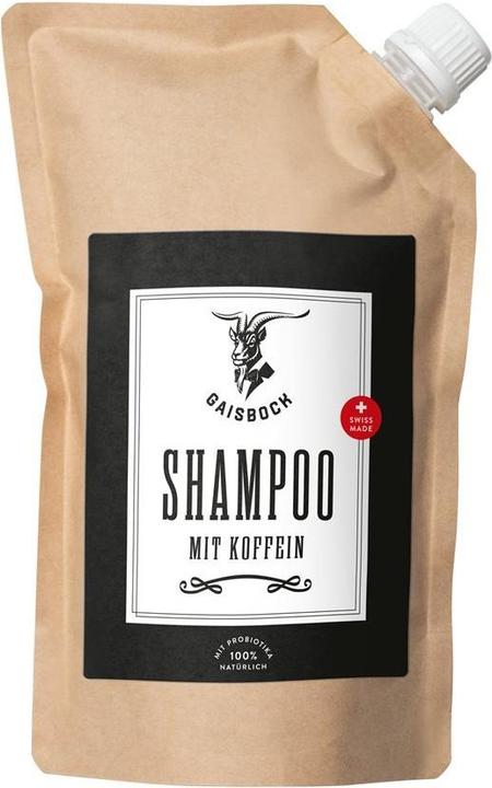 Gaisbock Shampooing à la caféine Recharge (500 ml, Shampoing liquide)