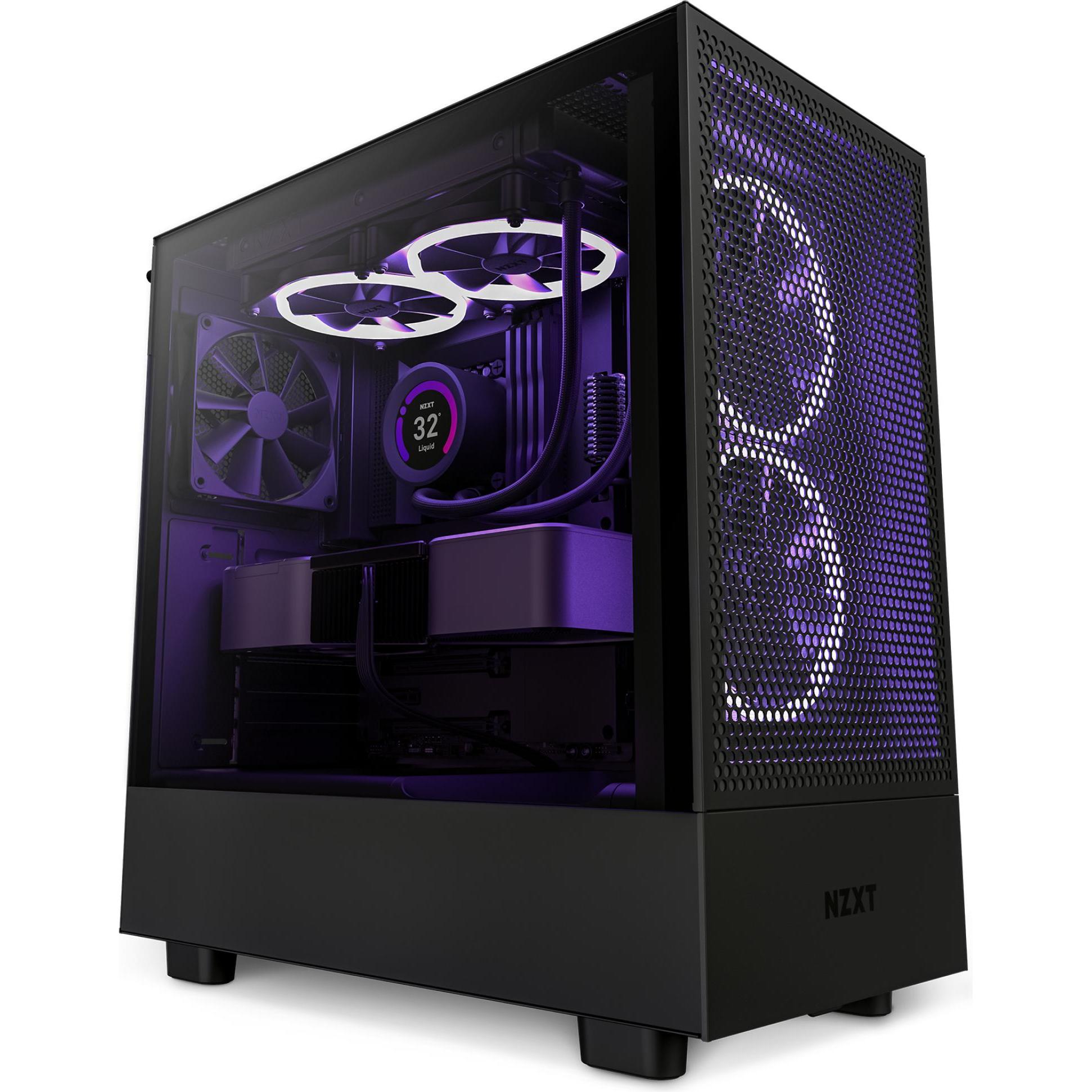 NZXT H5 Flow (ATX, mATX, Mini-ITX), PC Gehäuse, Schwarz