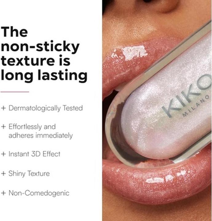 Actual product image KIKO Milano 3D Hydra Lipgloss (07 Pink Magnolia)