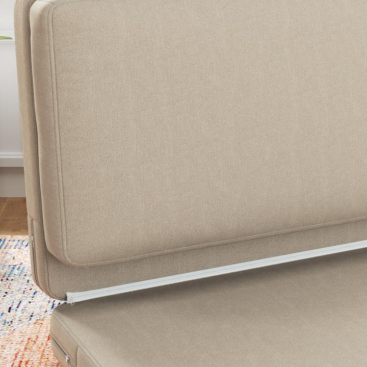 Produktbild Homcom Bodensofa Polyester, Schaumstoff Beige