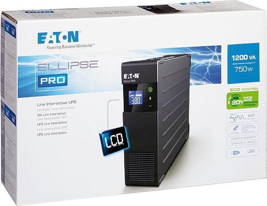 Image du produit Eaton Ellipse PRO 1200 FR (1200 VA, 750 W, Line-interactive Onduleur)