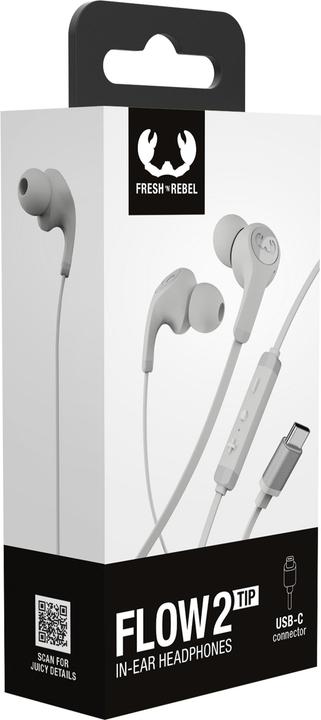 Produktbild Fresh'N Rebel Fresh 'n Rebel Flow 2 Tip Ice Grey (NC, Kabelgebunden)