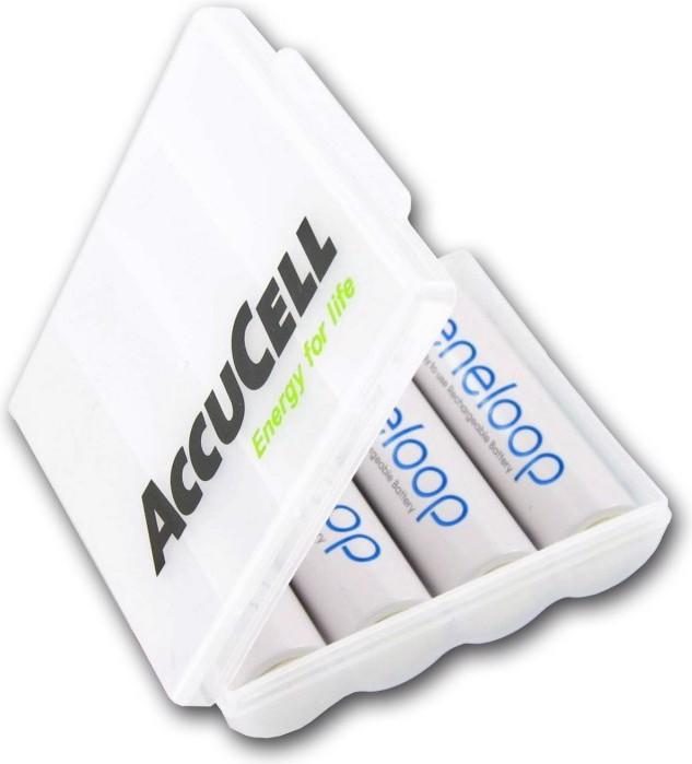 Immagine prodotto AccuCell Technoline BC 700 caricabatterie nero con 4x eneloop HR-4UTG e AkkuBox AAA (AAA, Batteria + Caricabatterie)