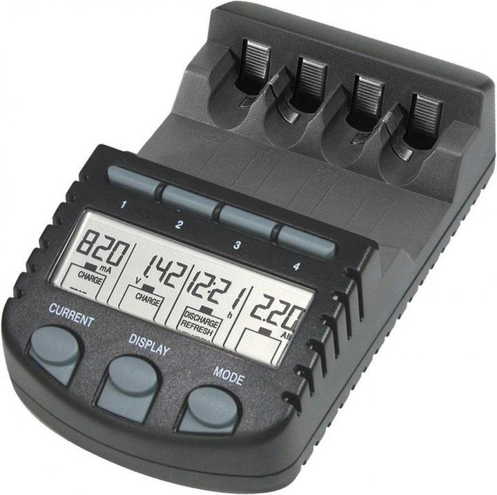 Image du produit AccuCell 4x Sanyo Eneloop XX HR-3UWX 2500mA, chargeur rapide écran LCD (4 pcs, AA, 3000 mAh, Piles rechargeables + chargeur)