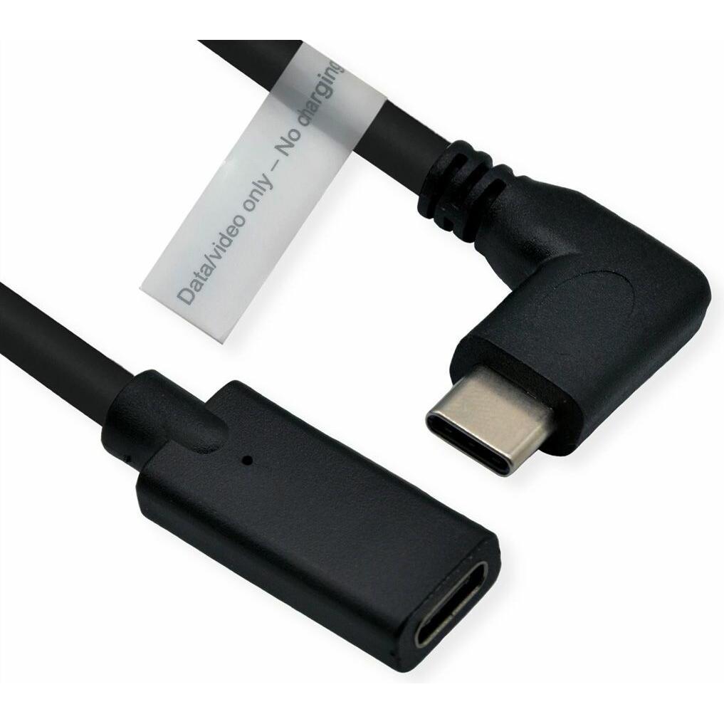 Roline Video-Verlängerungskabel (DP Alt Mode) USB Typ C-C, ST/BU (2 m, USB 3.2 Gen 1), USB Kabel