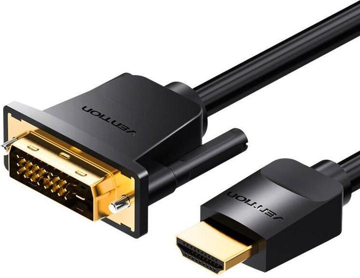 Image du produit Vention Câble HDMI vers DVI 5m ABFBJ (Noir) (5 m, HDMI, 2.0)
