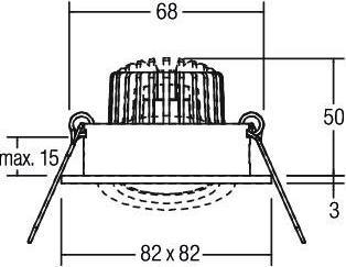 Image du produit Brumberg Spot encastré de plafond à LED BRUM (290 lm)