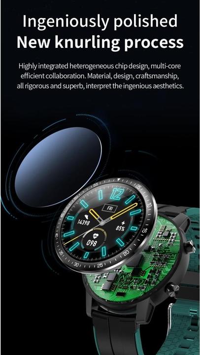 Image du produit Senbono SMARTWATCH SPORTS WATCH BLACK S30 1.3 inch 240x240 - WATERPROOF IP68 + SPORT AND COMMUNICATO