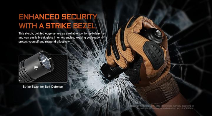 Produktbild AceBeam Taktische LED-Taschenlampe T37, 4'000 Lumen (inkl. Akku) (14.52 cm, 4000 lm)