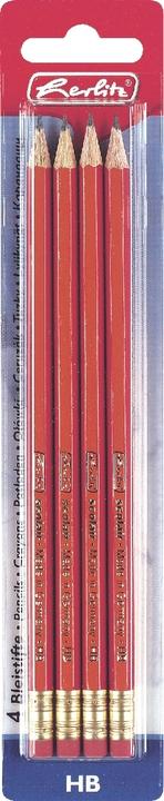 Image du produit Herlitz Crayon Skizzo, hexagonal, dureté HB, avec embout (HB, 4 x)