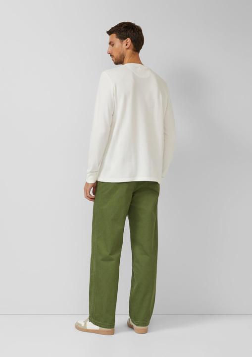 Produktbild s.Oliver T-Shirt Strukturiertes Longsleeve mit Ärmelbündchen (M)