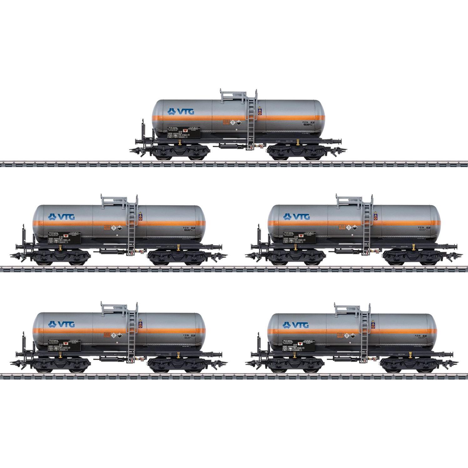 Märklin VTG Kesselwagen-Set 5tlg gealtert H0 (Spur H0) (046465)