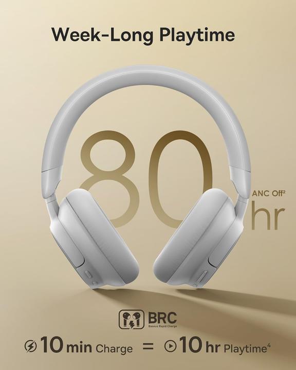 Actual product image Baseus Bowie MH1 Wirel ANC Headphones Gr (ANC, Wireless)