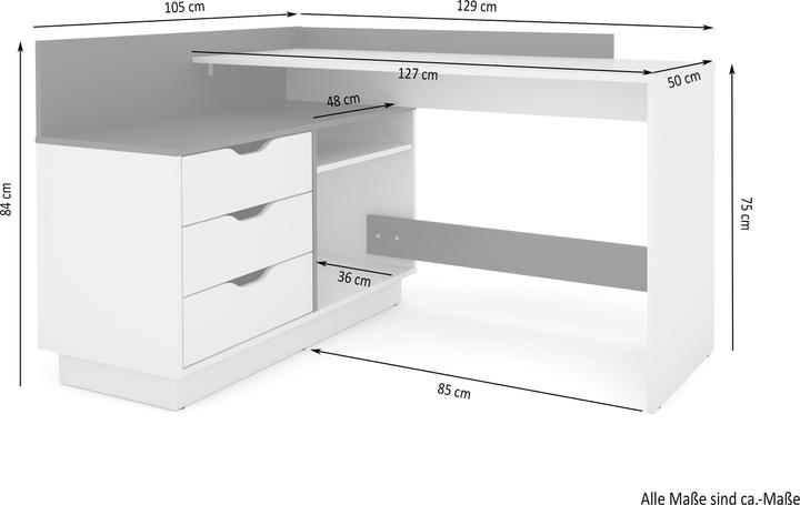 Image du produit ByLiving Belfast (129 x 105 x 84 cm)