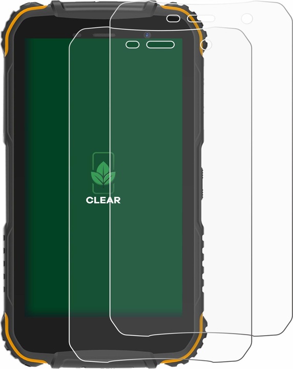 Produktbild ScreenLeaf Schutzfolie nachhaltiger Displayschutz Displayschutzfolie Folie Klar Transparent (2 Stück, Doogee S35)