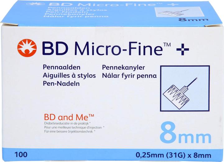 Actual product image BD Micro-Fine + 8 needles 100x0.25x8mm, 100 pcs KAN