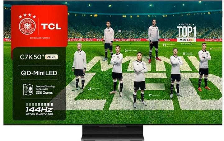 Produktbild TCL 50C7K (50", Mini-LED, 4K, 2025)