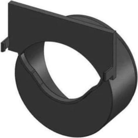 Produktbild ACO Rear wall for outdoor gutter Hexaline with pipe connection