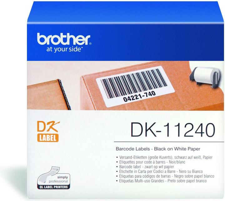 Produktbild Brother DK-11240 Barcodeetiketten (10.20 cm)