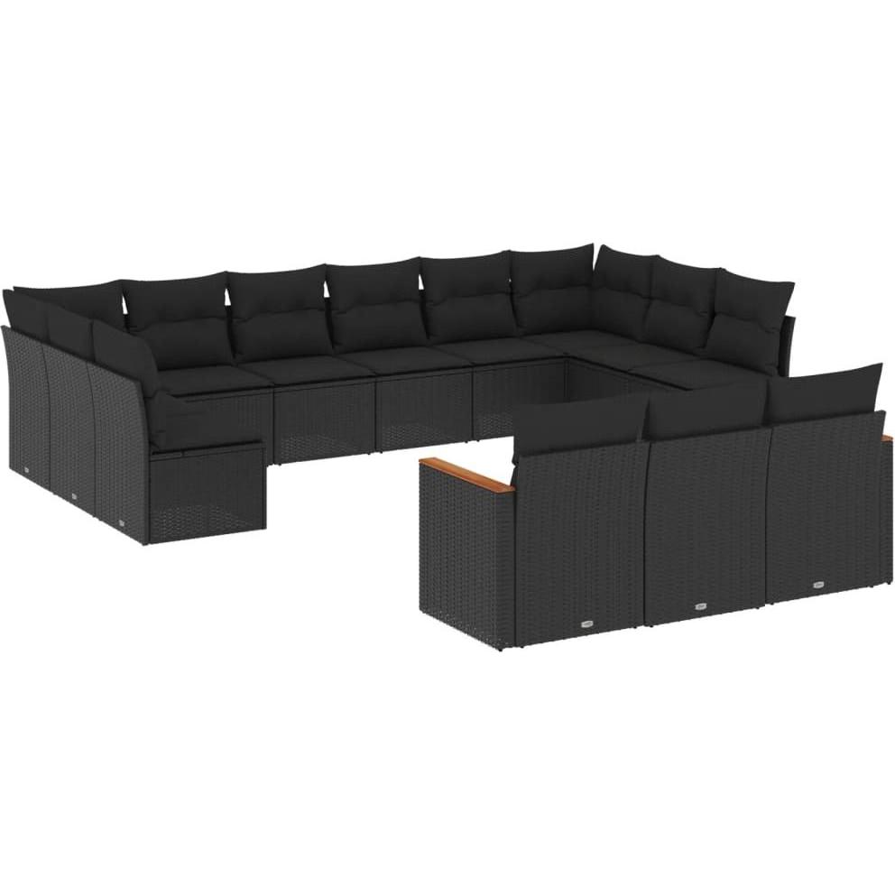 VidaXL, Gartenlounge, 10-tlg. Garten-Lounge-Set mit Kissen
