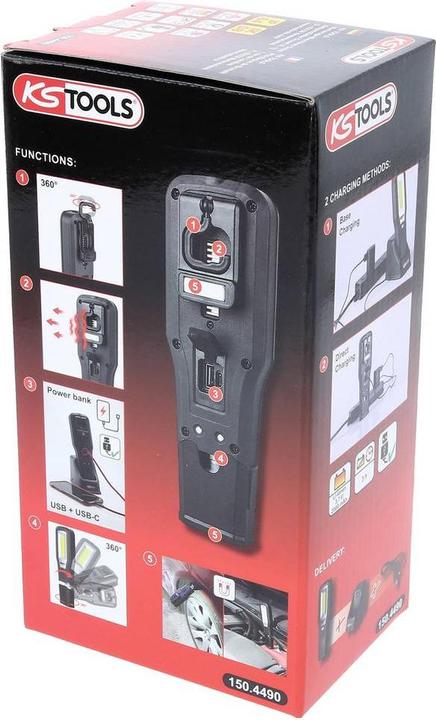 Actual product image KS Tools Workshop hand lamp (550 lm)