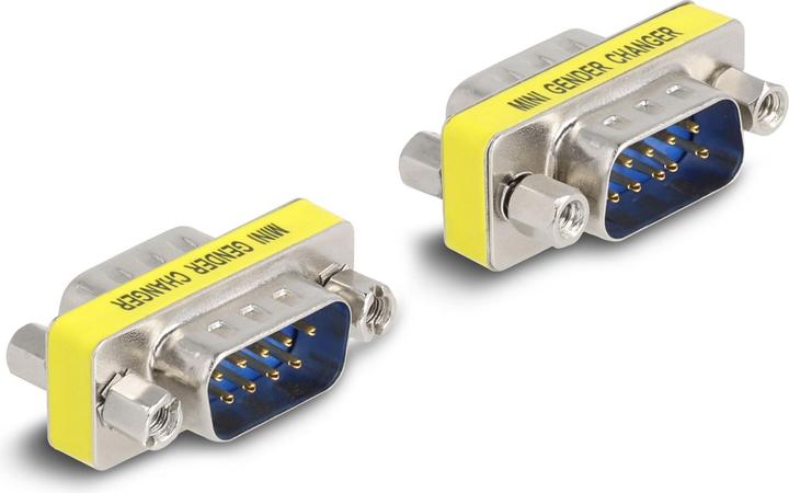 Produktbild Delock D-Sub 9 Pin Gender Changer Stecker zu Stecker (Muttern) 2 Stück