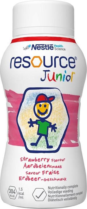 Produktbild Nestlé Health Science Resource Junior Erdbeer, 6 x (4 x 200 ml) (6 Stück, 970 g)