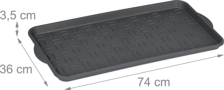 Produktbild Relaxdays Schuhabtropfschale (74 x 36 x 3.5 cm)