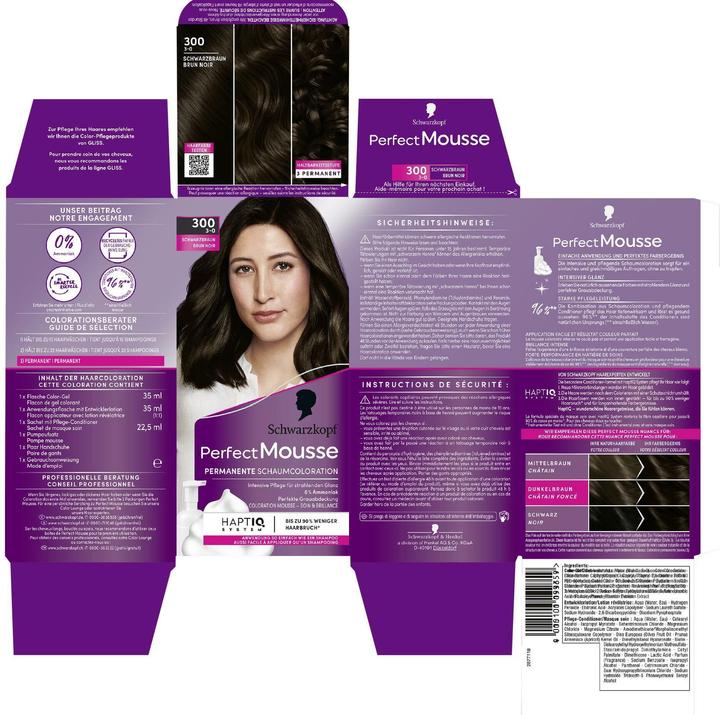 Immagine prodotto Schwarzkopf Perfect Mousse Mousse perfetta (300 Marrone nero)