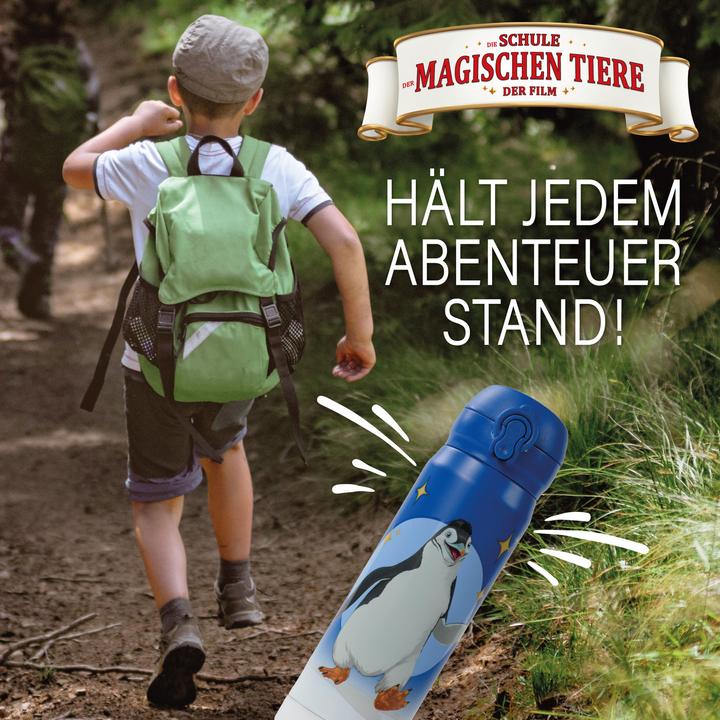 Produktbild Awave Die Schule der Magischen Tiere Trinkflasche 380 ml Edelstahl | blau, Juri (0.38 l)