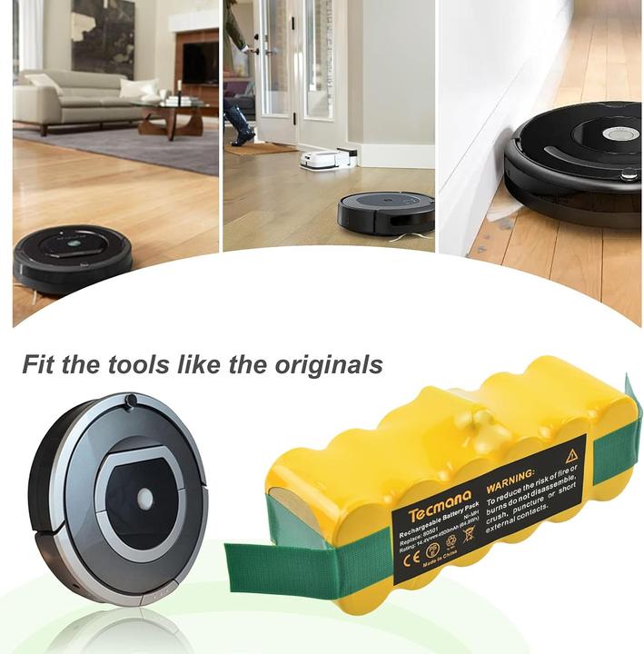 Immagine prodotto Tecmana Ersatzakku für iRobot Roomba Modelle 500 bis 800