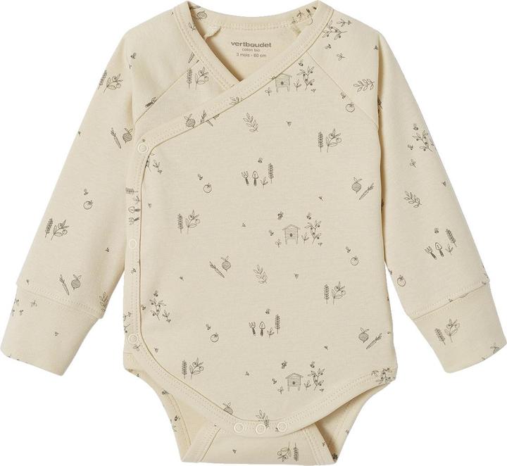 Actual product image Vertbaudet Bio-Kollektion: 5er-Pack mitwachsende Baby Langarmbodys (68)