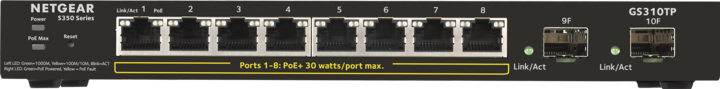 Actual product image Netgear GS310TP-100EUS (10 ports)