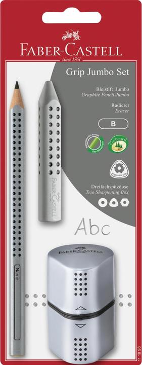 Produktbild Faber-Castell Faber.C.Jumbo Grip Set silber (4.50 mm, B, 3x)