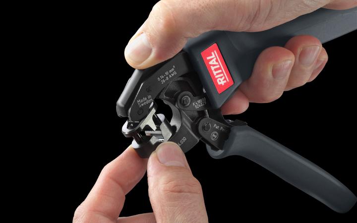 Actual product image Rittal AS 4054.030 4054030 Crimping pliers wire end ferrules 0.14 to 10mm² (180 mm)