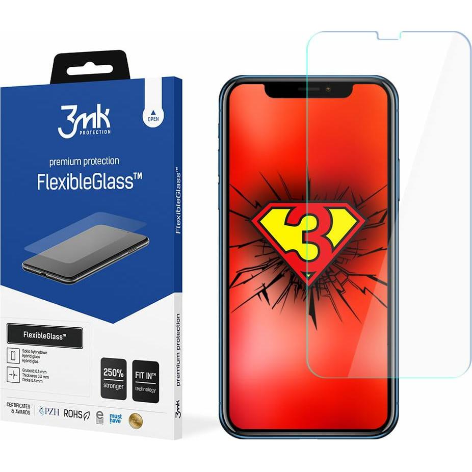 Thumbnail - 3MK hybrid glass Flexible 2.5D for iPhone XR (1 Stück, Apple iPhone XR), Smartphone Schutzfolie