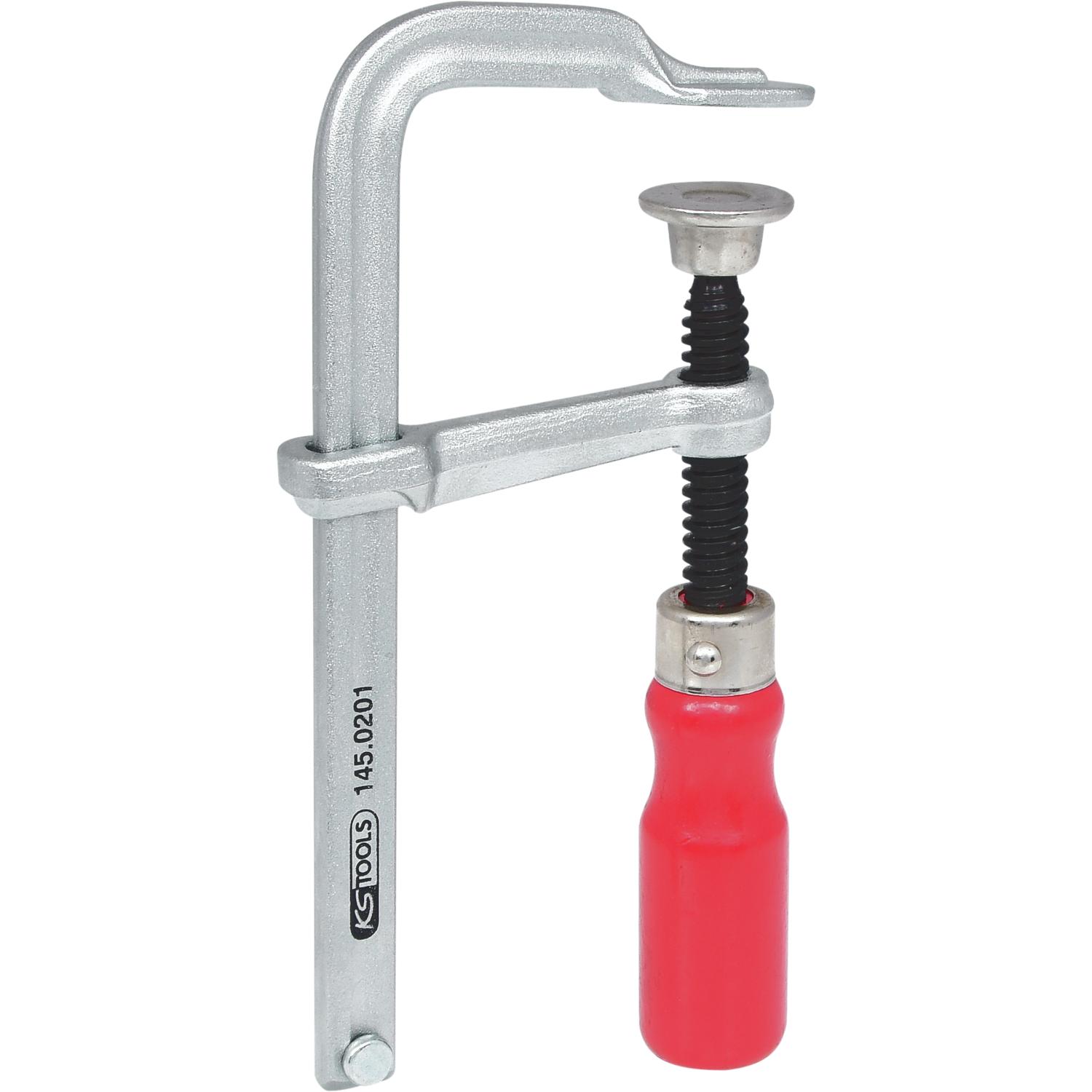 KS Tools, Schraubstock + Zwinge, Ganzstahl-Schraubzwinge (100 mm)