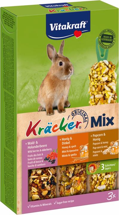 Vitakraft Crackers Trio Mix Wild Berries, Honey & Popcorn (0.16 kg, 1 x)