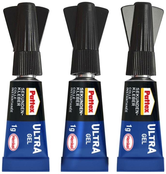 Produktbild Pattex Sekundenkleber Ultra Gel Mini Trio (1 g)