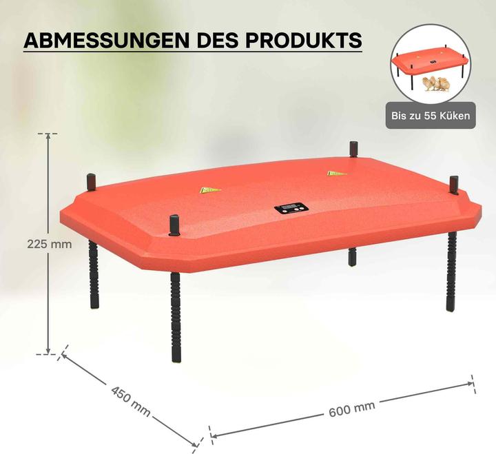 Actual product image Fudajo 45x60cm Chick Breeding Heating Plate 60W Warming Plate w/ Thermostat for 50-55 Chicks (60 W)
