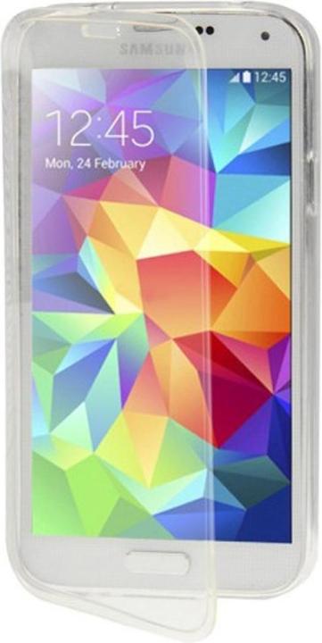 Produktbild König Design Handyhülle Flip Quer für Handy Samsung Galaxy S5 / S5 Neo Transparent (Samsung Galaxy S5, Samsung Galaxy S5 Neo)