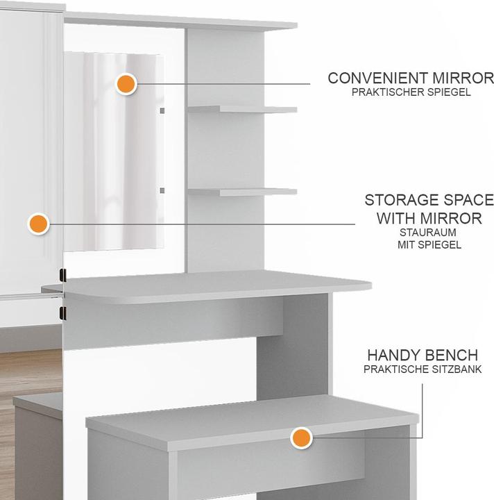 Image du produit Vicco Jasmin mit Bank (123 x 33 x 141.20 cm)