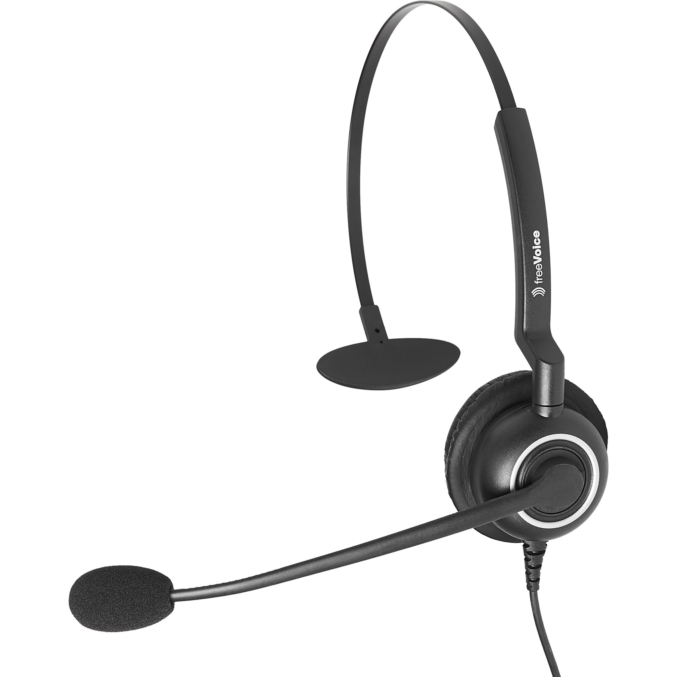 FreeVoice SoundPro 355 Mono UNC (Kabelgebunden), Office Headset, Schwarz